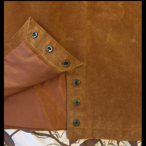 Water Collection Vintage Suede Skirt sz 6 - Picture 3 of 4